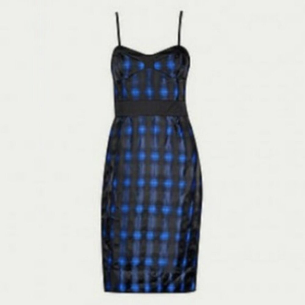 Diane von Furstenberg Little Ann Plaid Bustier Dress ASO Blair Waldorf - Picture 3 of 7